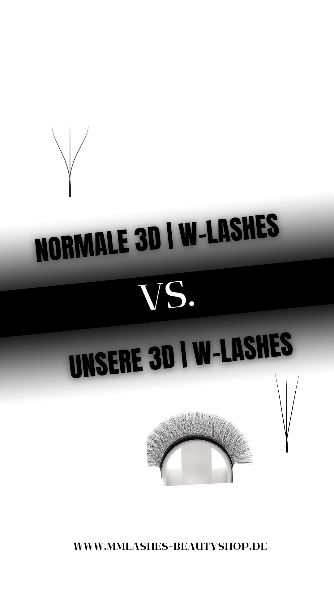 3D Express Lashes | W Lashes | ca. 6100 Fertigfächer | 0.07 | Narrow