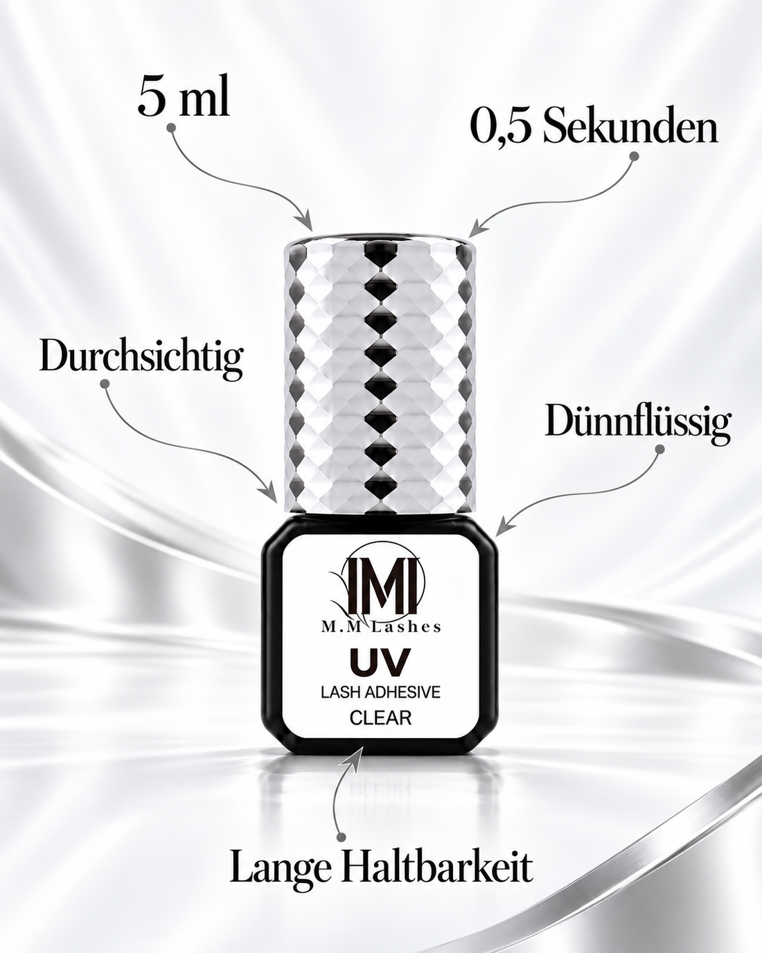 UV Wimpernkleber 0.5 Sek | CLEAR | 5 ml