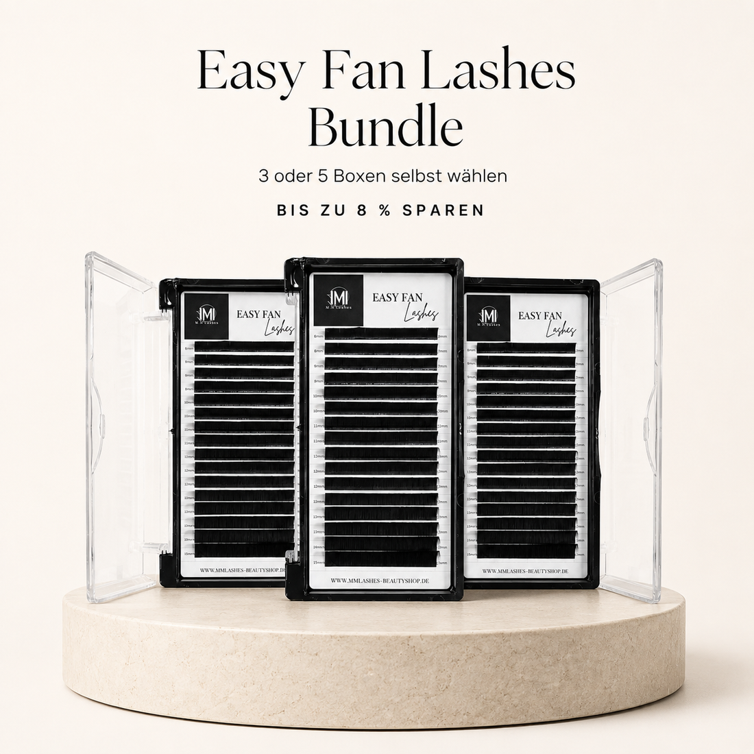Easy Fan Lashes Bundle mit 3 oder 5 frei wählbaren Boxen und bis zu 8 Prozent Rabatt